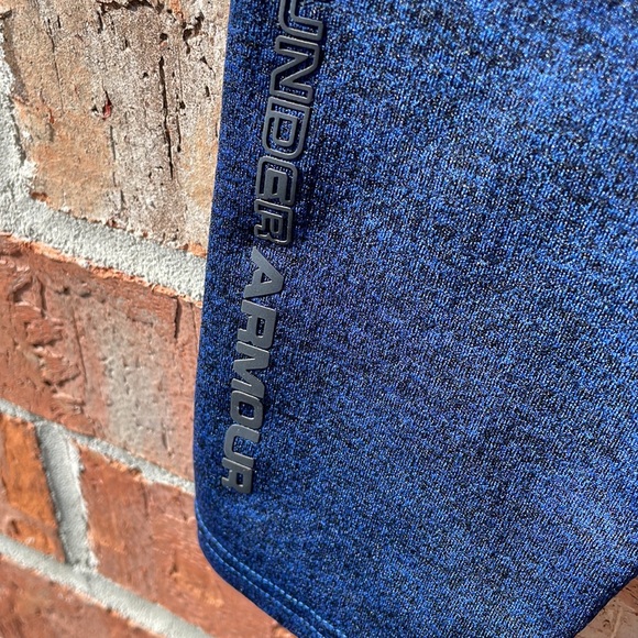 Under Armour Cold gear 1/4 Zip Fitted size Large Blue & Black Shirt - Picture 7 of 8